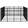 Outdoor Dog Kennel Steel 238.1 ftÂ²