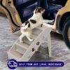 4 Step Anti-Slip Collapsible Plastic Pet Stairs Ladder For Small Dog and Cats