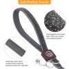 Reflective Dog Leash for Small Medium Dog with Comfortable handle and Nylon Webbing Shiny Suede Fabric