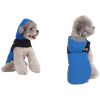 Dog Raincoat with Hood and Leash Hole, Adjustable Belly Strap, Reflective Strips, Lightweight Slicker Poncho Rain Jacket Coat for Small Medium Dogs an