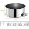 Stainless Steel Dog Bowl Pets Hanging Food Bowl Detachable Pet Cage Food Water Bowl with Clamp Holder