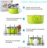 Removable Hanging Food Stainless Steel Water Bowl Cage Bowl for Dogs Cats Birds Small Animals
