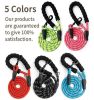 Strong Dog Leash with Zipper Pouch, Comfortable Padded Handle and Highly Reflective Threads Dog Leashes for Small Medium and Large Dogs