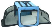 Pet Life Capacious Dual-Expandable Wire Folding Lightweight Collapsible Travel Pet Dog Crate