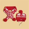 Dog Christmas Reindeer Elk Antlers Headband and Scarf Set Pet Christmas Costume Dog Costumes Accessories for Dogs and Cats