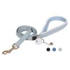 4FT Dog Leash with Soft Padded Handle,Heavy Duty Tangle-free Swivel Leash with double layer of high quality Denim Fabric