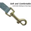 4FT Dog Leash with Soft Padded Handle,Heavy Duty Tangle-free Swivel Leash with double layer of high quality Denim Fabric