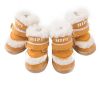 Wholesale autumn winter dog shoes warm snow boots