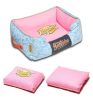 Touchdog Rose-Pedal Patterned Premium Rectangular Dog Bed