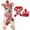 Dog Christmas Reindeer Elk Antlers Headband and Scarf Set Pet Christmas Costume Dog Costumes Accessories for Dogs and Cats
