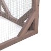 Spacious wooden cat cage with waterproof roof with adjustable pedals suitable