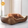 Pet Dog Bed Soft Warm Fleece Puppy Cat Bed Dog Cozy Nest Sofa Bed Cushion Mat XL Size