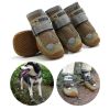 Pet Non-Skid Booties, Waterproof Socks Breathable Non-Slip with 3m Reflective Adjustable Strap Small to Large Size (4PCS/Set) Paw Protector